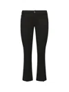 Fay Cotton Cropped Jeans In Black