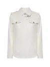 Fay Shirt Jacket Con Gancio Shirt Jacket In White