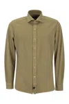Fay Cotton French Collar Shirt