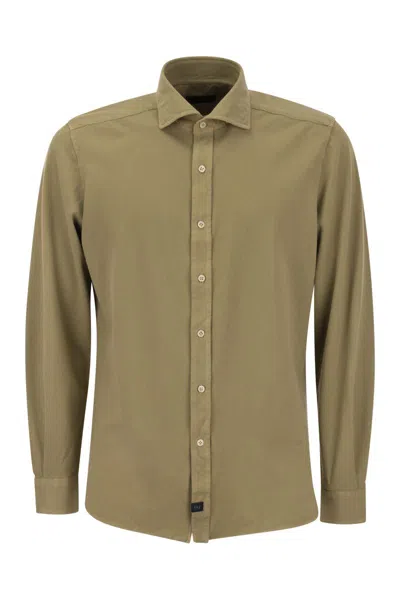 FAY FAY COTTON FRENCH COLLAR SHIRT