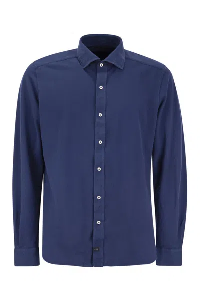 FAY FAY COTTON FRENCH COLLAR SHIRT
