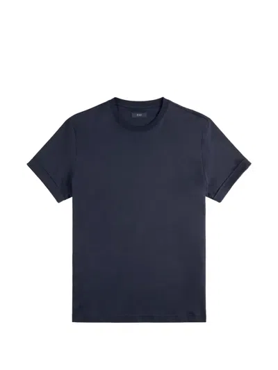 Fay Cotton Jersey T-shirt In Blue