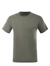 Fay Cotton Logo T-shirt In Green