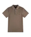 Fay Cotton Polo Shirt In Brown