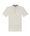 Fay Short Sleeved Cotton Polo Shirt In White
