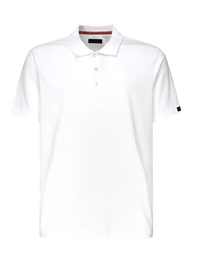 Fay Cotton Polo Shirt With Logo In White
