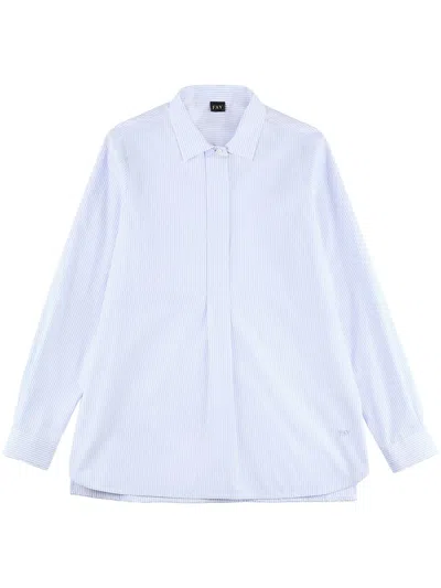 Fay Cotton Shirt In Blue