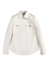 Fay Shirt Jacket Con Gancio Shirt Jacket In Gray