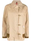 Fay Cotton 4 Hooks Jacket In Nude