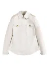 Fay White Collared Jacket In White