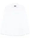 Fay Long-sleeve White Jersey Shirt With Embroidered Logo In White