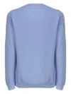 Fay Cotton Sweater With Round Neck In Blue