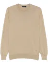 Fay Cotton Sweater In Neutrals
