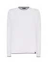 Fay Cotton Sweatshirt In White