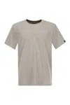 Fay Cotton T-shirt With Contrasting Color Collar