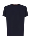 FAY COTTON T-SHIRT WITH CONTRASTING COLOR COLLAR