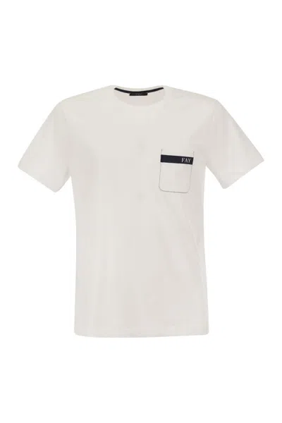 Fay Cotton T-shirt With Pocket