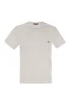 Fay Cotton T-shirt With Pocket In White