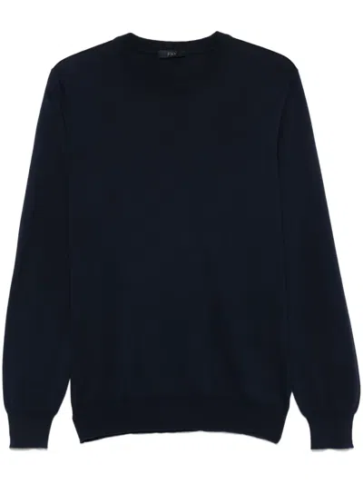 Fay Cotton Top In Blue