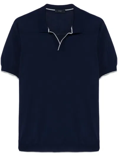 Fay Cotton Top In Blue