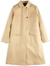 Fay Cotton Trench Coat In Neutrals