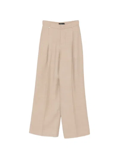 Fay Cotton Trousers In Brown