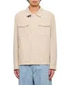 Fay Trucker-jacke Mit Gancini-schnalle In White