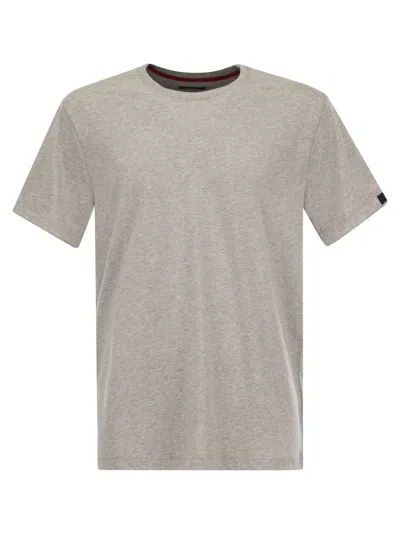 Fay Cotton T-shirt In Gray