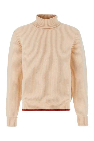 Fay Cream Wool Sweater In Ribes
