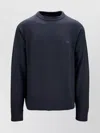 Fay Crew Neck Raglan Sleeves Ribbed Cuffs Sweaters In Blue