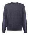Fay Crew Neck Sweater In Blue