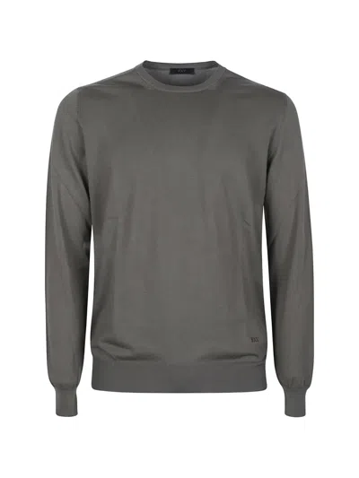 Fay Crew-neck Sweater In Green