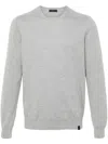 Fay Sweater With Profile Patches On The Elbows In Gray
