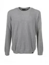 Fay Crew Neck Sweater In Grigio