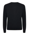 Fay Black Virgin Wool Sweater In Black