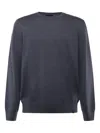 Fay Crew Neck Sweater In Blue