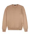 Fay Crew-neck Wool Jumper In Nude