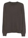 Fay Brown Round-neck Sweater In Brown