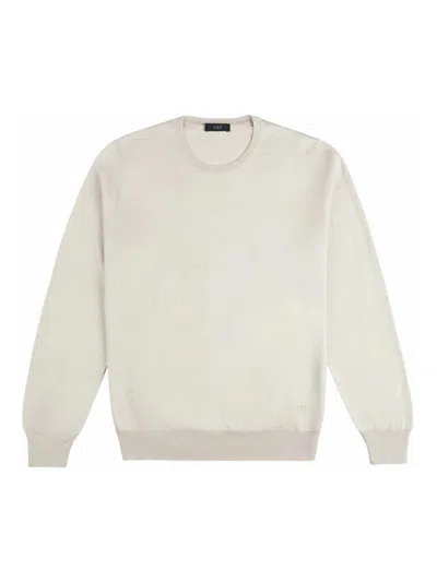 Fay Crew-neck Jersey F.18 In Gray