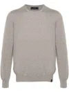Fay Crewneck Sweater In Brown