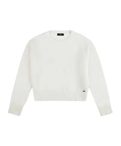 Fay Crew-neck Sweater In White