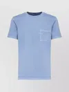 Fay T-shirt Jersey Satinata T-shirt In Blue