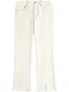 Fay Klassische Cropped-jeans In Weiss
