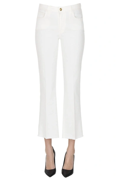 Fay Cropped Jeans In White