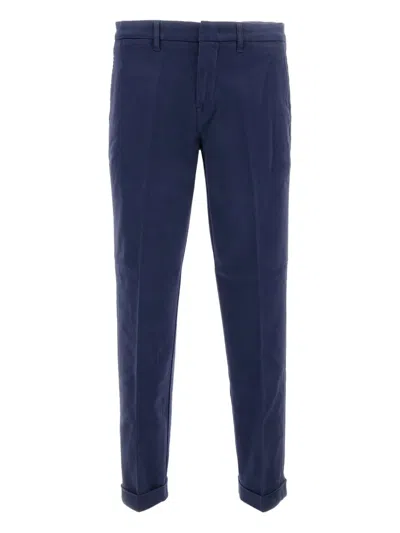Fay Men Slim 5-pocket Trousers In Blue