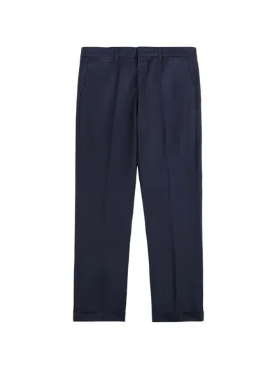 Fay Cuffed Trousers In Blue