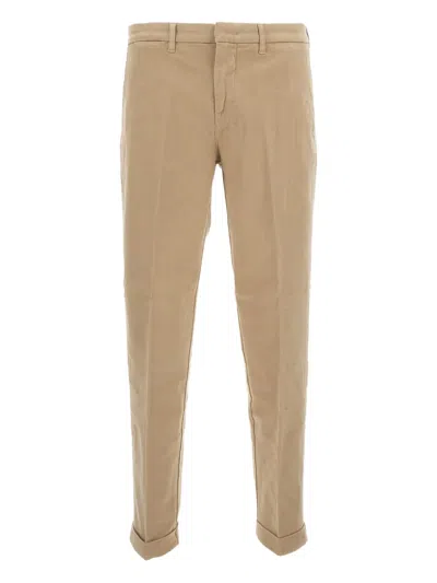 Fay Cuffed Trousers In Neutral