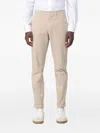Fay Belt Loop Casual Pants In Neutral