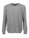 Fay Crew Neck Sweater In Grey