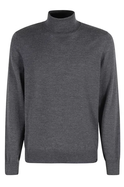 Fay Dark Gray Turtleneck Sweater